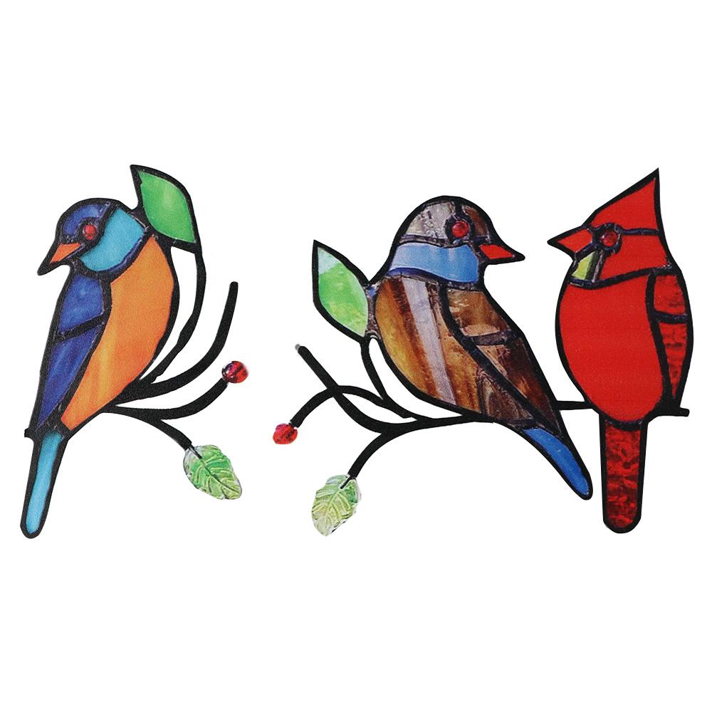 

Stained Glass Bird Lovers Handicrafts Home decor Bird decor Window Hangings Suncatcher