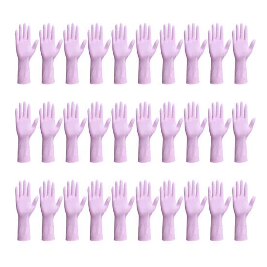 30 Stück Einweghandschuhe Kratzfest Wasserdicht Weich Reinigungs-Handschuhe Wiederverwendbare Spülhandschuhe