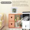 Mini LCD Digital Thermometer Hygrometer Easy Read LCD Display Indoor Humidity Temperature Monitor for Study Room Dorm