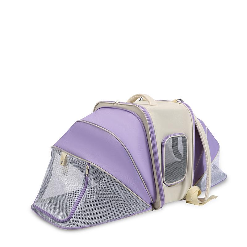 

Cat Bags Portable Cat Backpack Outdoor Expandable Pet Camping Bag Fat Cats Available Pet Bag Going Out Portable Bags фиолетовый