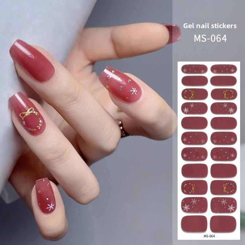 Nail Polish Stickers Without Baking, Nail Polish Glue, Nail Stickers for Manicure