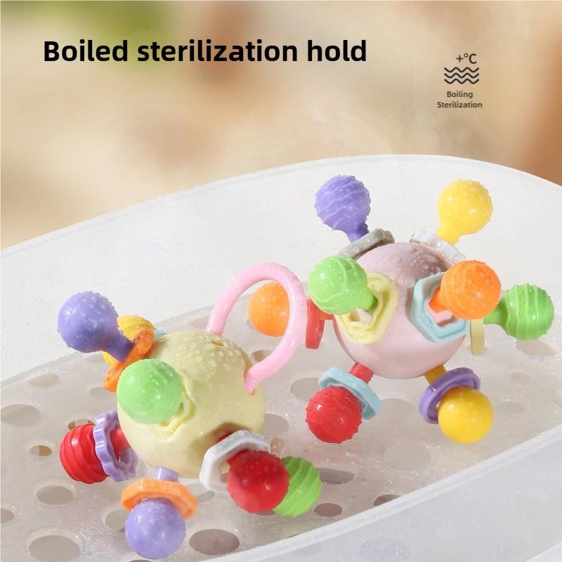Manhattan Hand Ball Baby Educational Early Education Chewable Teether Molar Stick 0 to 1 Year Old 3 to 6 Months Baby Toys