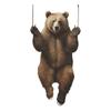 Fun-f102 Cartoon Cute Little Brown Bear Glass Door and Window Background Decoration Window Sticker Electrostatic Uv