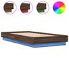 VidaXL Bed Frames with LED Lights, Slat Base, Single Bed, Indoor Bedroom Adult Bed, Modern, 839545