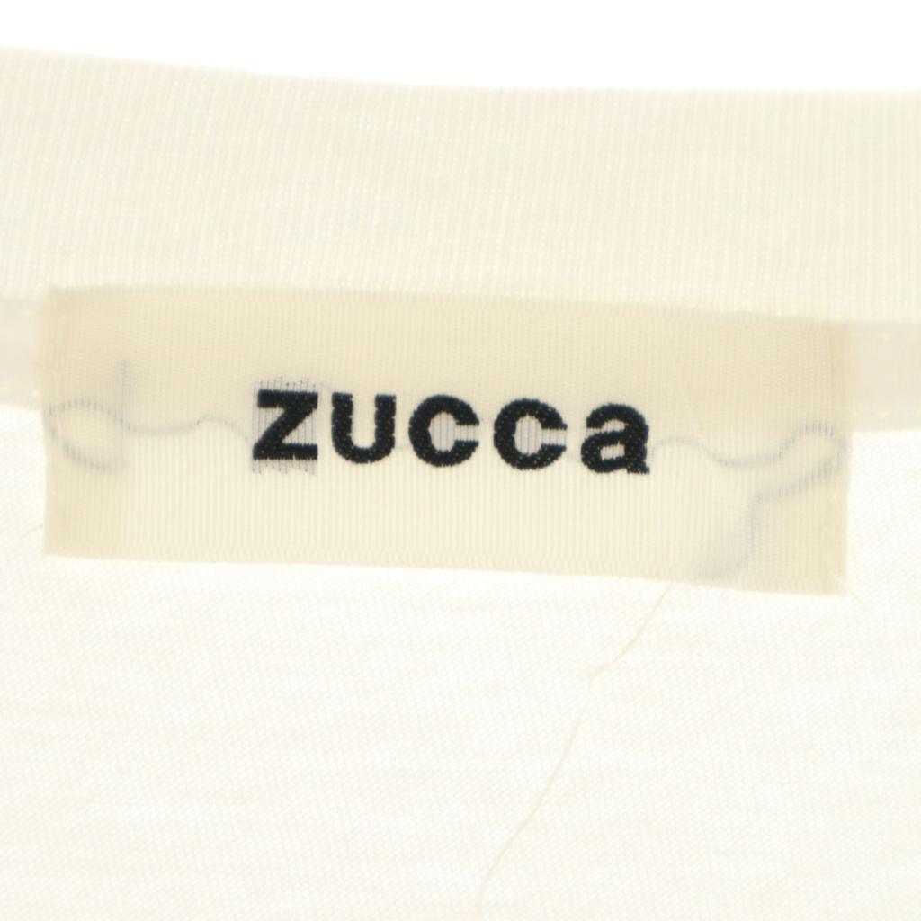 ZUCCa laget i Japan Kort erm med maljer T-skjorte M hvit topper Dame Brukt