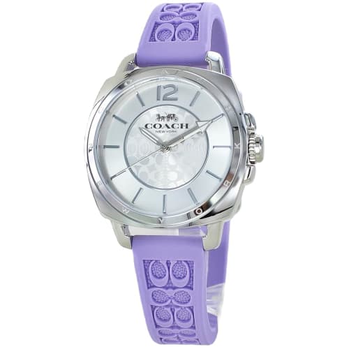 

Coach Women s BOYFRIEND Watch with Silicone Strap, Light Purple, 14504102