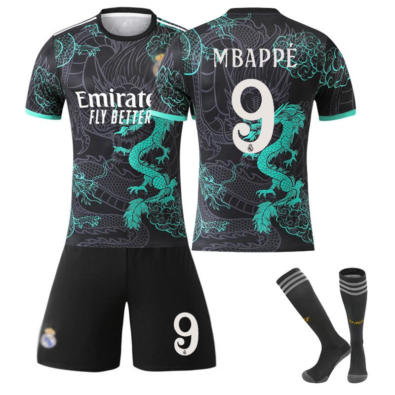 24/25 Costum model Dragon Real Madrid Echipamente de Fotbal Set Tricou cu Șosete