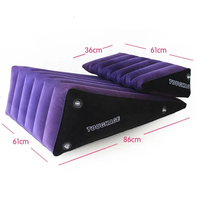 TOUGHAGE Triangle Wedge Cube Sofa Pillow Chair Bed Pad Various Position Sex Furniture For Couple 2 Pcs/Set