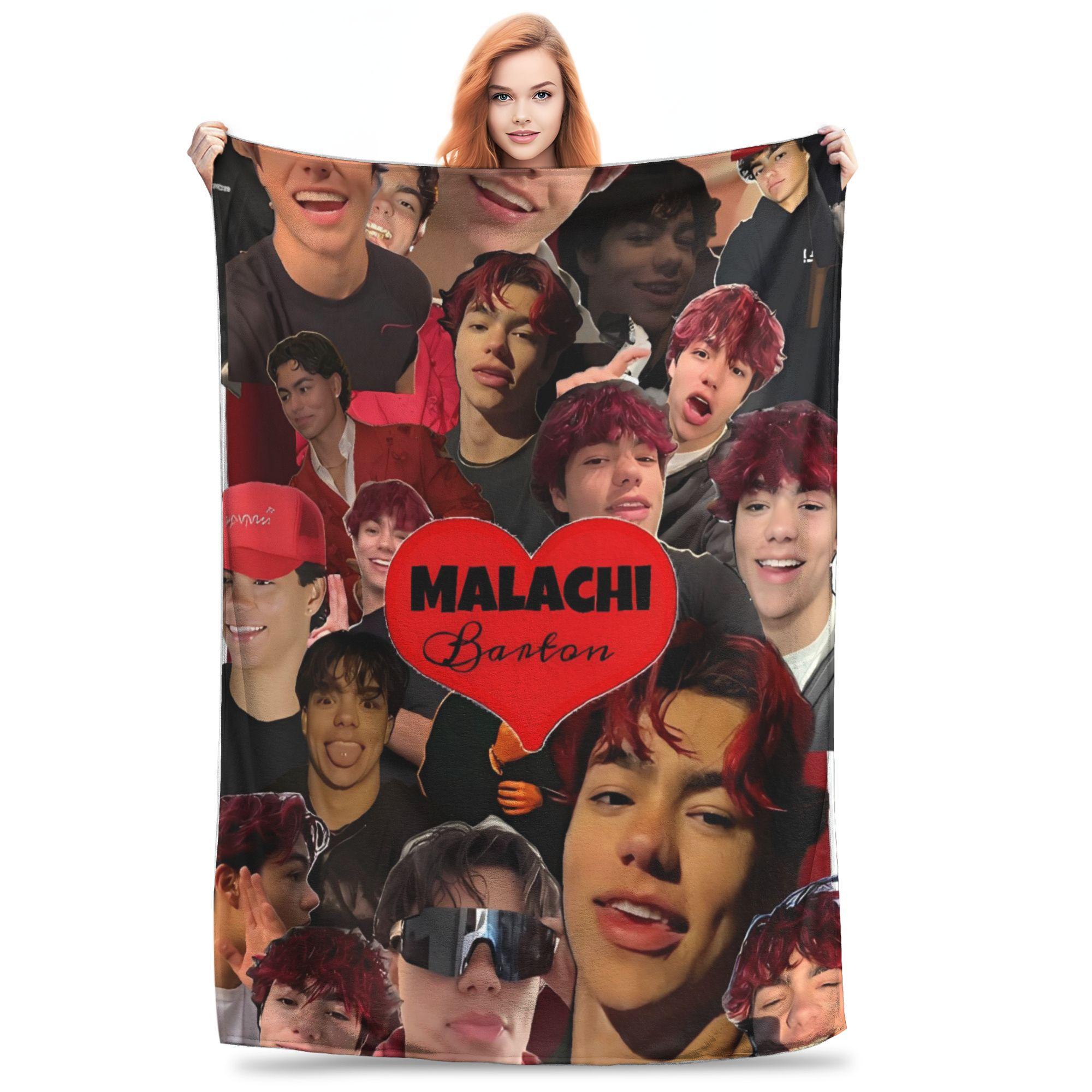 

Malachi Barton American Actor Blanket Super Warm Novelty Plush Throw Blanket For Boy Girl Living Room Flannel Bedspread Bed 75x90cm