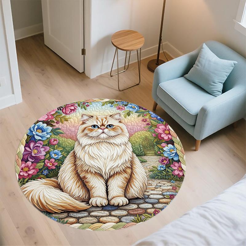 Textile Fabric Animals,Round Area Rug,Carpet Rug for Living Room Bedroom Sofa Playroom Decor,Non-slip Floor Mat