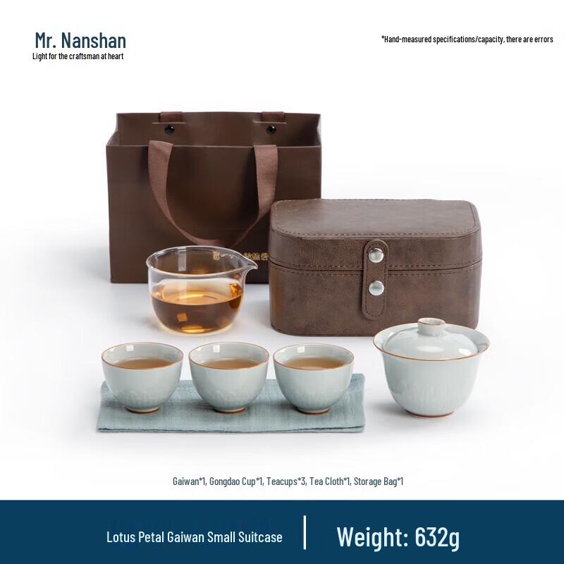 

Nanshan Portable Lotus Gaiwan Travel Tea Set