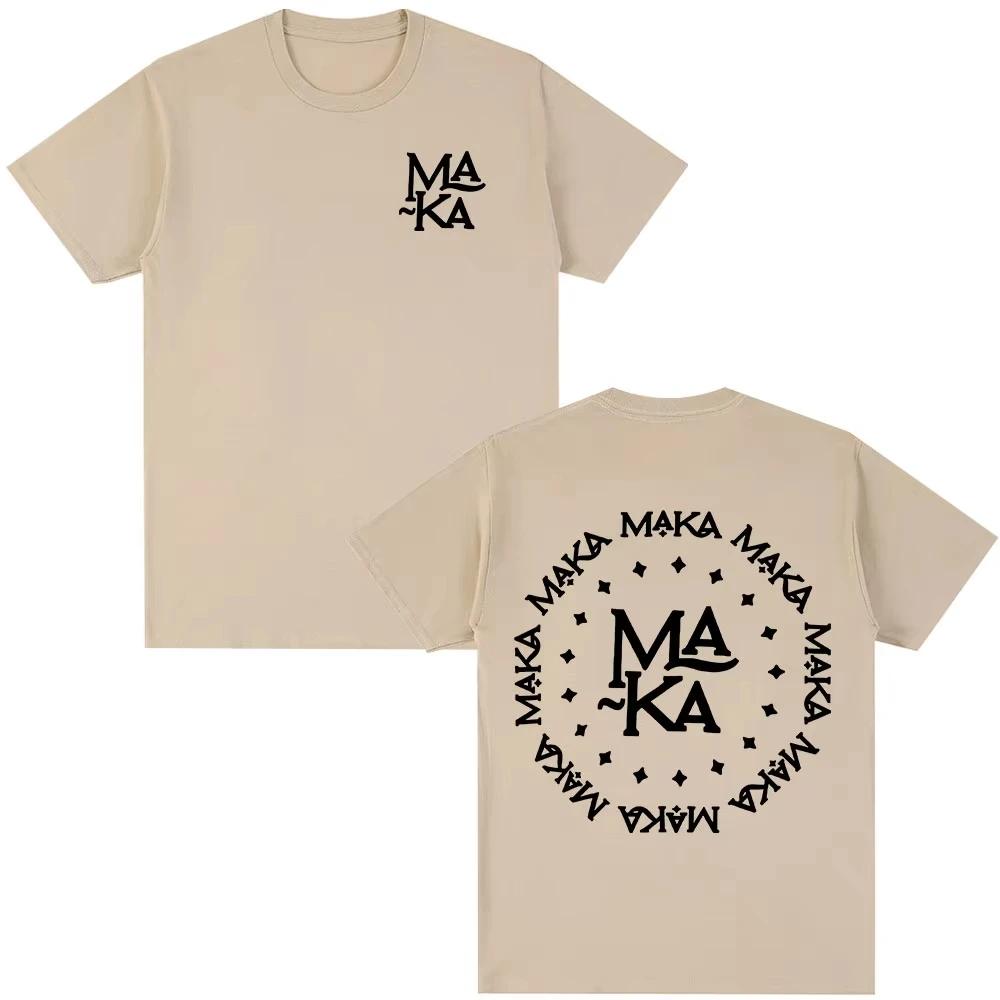 Rapper Maka Logo Graphic Tshirt Men Women Clothing Fashion Hip Hop Tshirt Cotton Casual Loose Short Sleeve T Shirts Streetwear
