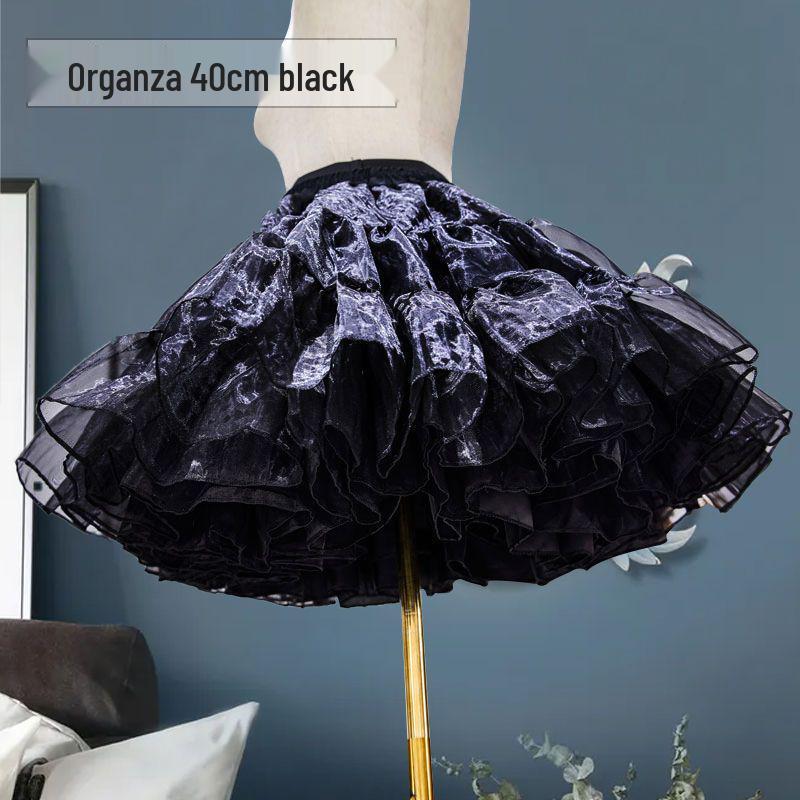 

Лолита Органза Поддерживающая Юбка-подъюбник 40cm