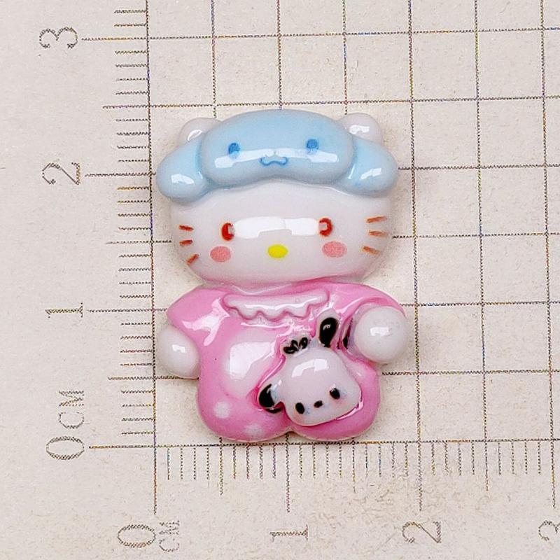 10 Pcs New Mini Kawaii Cartoon Animal Kitten Puppy Rabbit Resin Scrapbook Diy Jewelry Children Gift Hairpin Accessories A10