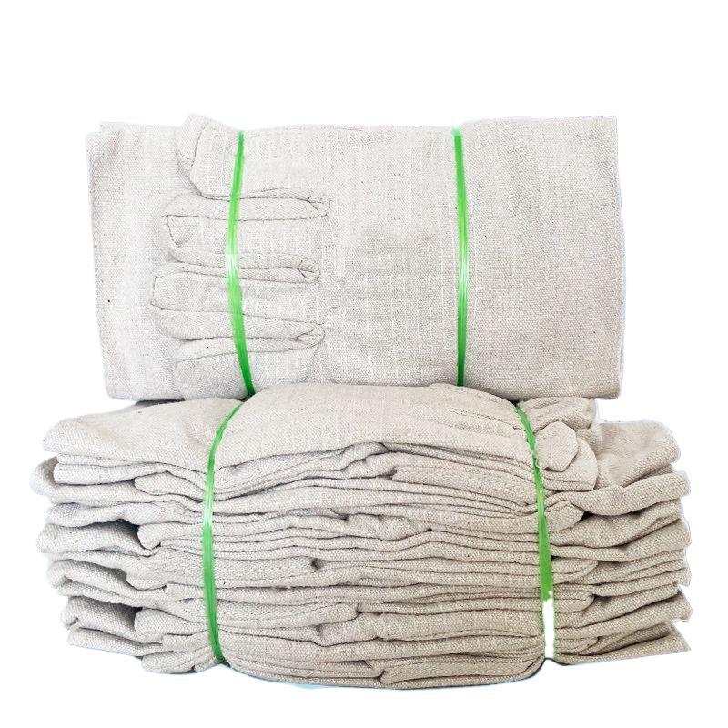 Double-Layer Canvas 24-Thread Heavy-Duty Work Gloves for Welders and Construction Workers