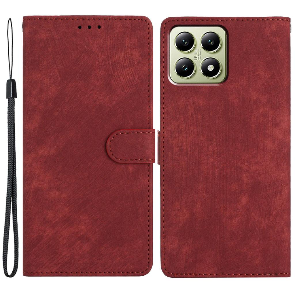 For Xiaomi 14T Case with Card Clots Skin-Touch PU Leather Phone Cover Stand