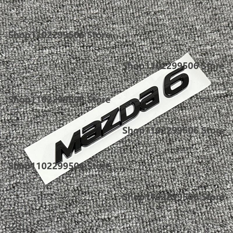 3D ABS Schwarz Buchstabe Heckklappe Heck Auto Emblem Abzeichen Aufkleber Dekoration Aufkleber Für Mazda 3 Mazda 6 Logo Modifizierte Zubehörteile