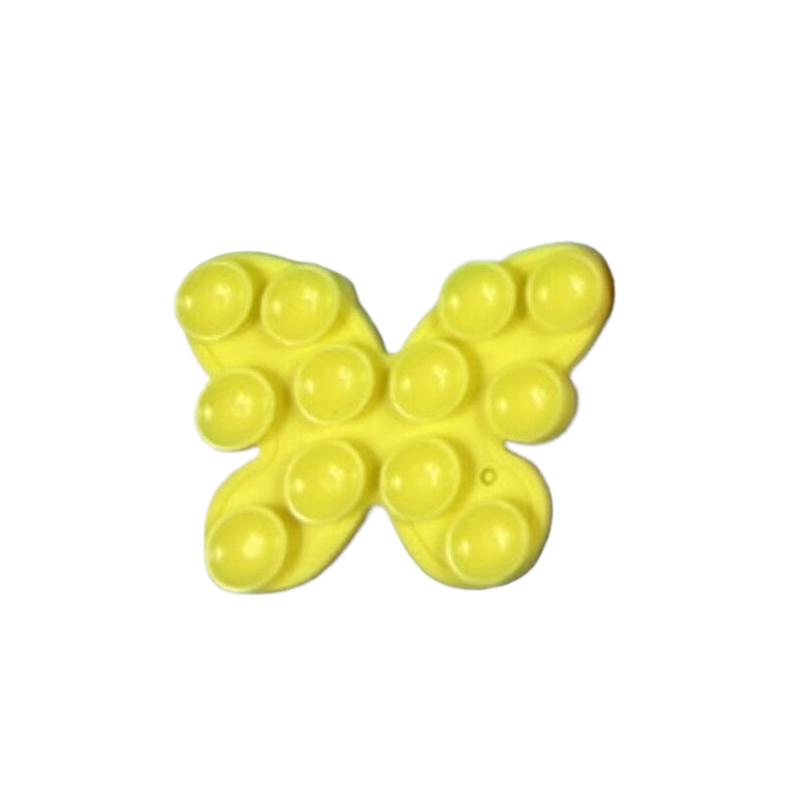 1Pcs Phone Fixture Suction Cup Silicone Butterfly Double-sided Suction Cup Back Adhesive Mobile Phone Rubber Suction Cup