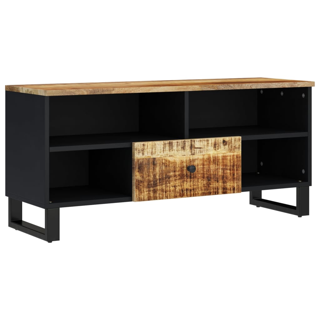 TV Cabinet 100x33x46 cm Solid Wood Mango & Engineered Wood