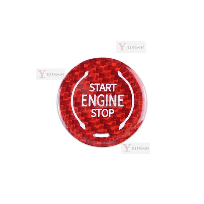 For Lexus RC Car Engine Start Stop Button Cover Real Carbon Fiber Sticker 2014 2015 2016