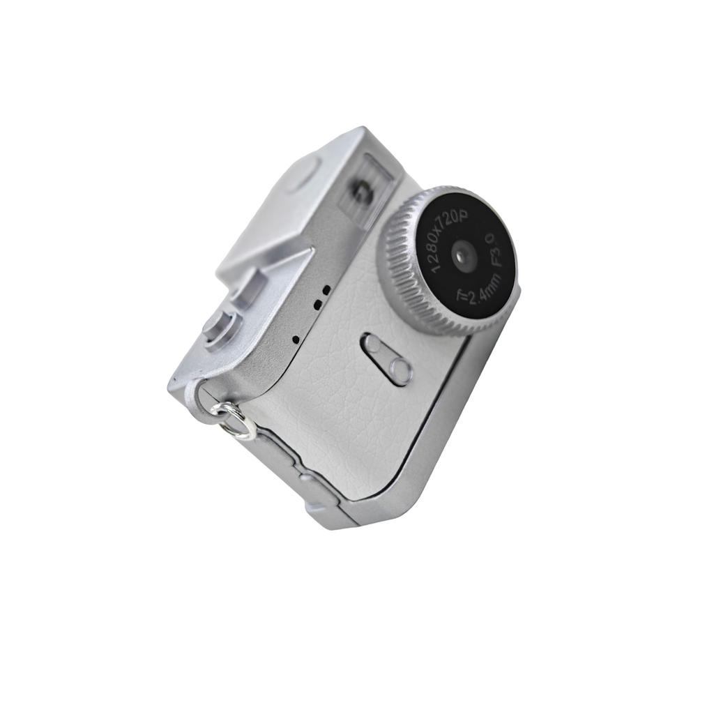 Mini Keychain Digital Camera 1080P Retro Aesthetic Pocket Sized Vintage Camera with 0.96in Screen