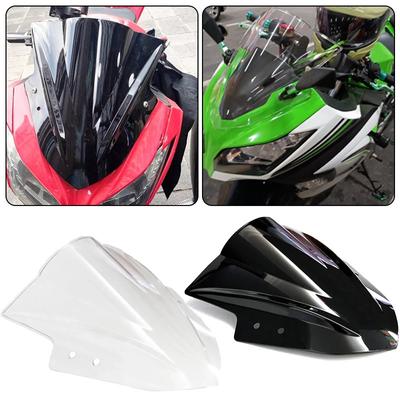 Motorcycle Windscreen Windshield Double Bubble Fit for Ninja 300 / 250 2013-2017