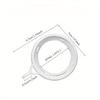 30Pcs Classic Style PP Curtain Rings with Eyelet - Durable, Rust Resistant, Solid Construction for Curtain Rods
