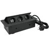 European Standard Desk Power Cord Box: Embedded, Flip-up Multi-functional Hidden Socket