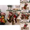 Holiday Stockings Christmas Featuring Santa Snowman And Reindeer For Kids Gift Giving