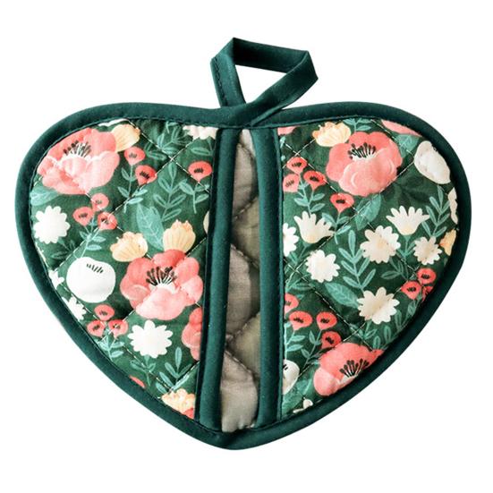 1Pc Insulated Glove Hanging Ring High Temperature Resistance Heart-shaped Hand Clip Insulation Pad for Bakery Shop