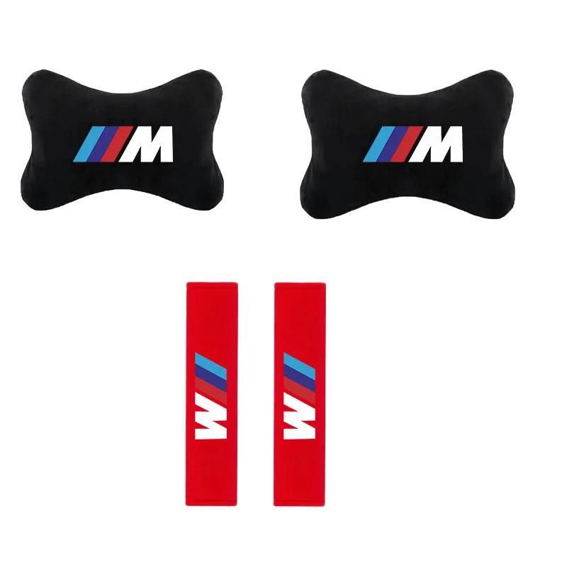 2025 Hot Car Seat Belt Protect Shoulder Pads Cervical Spine Headrest Neck Pillow for BMW E36 E46 E53 E90 E60 E93 E87 Auto Access