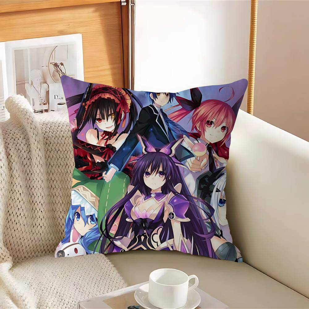 Anime D-DATE-A-LIVES Stitch Lucky Dragon Pillow Cover Sofa Cushion Cover Home Room Decoration Children Gift