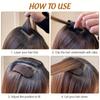 Elegant 2-Piece Set Invisible Hair Volume Boost Clips - Vintage Style, Oval Shape with Hollow Design for Women & Girls