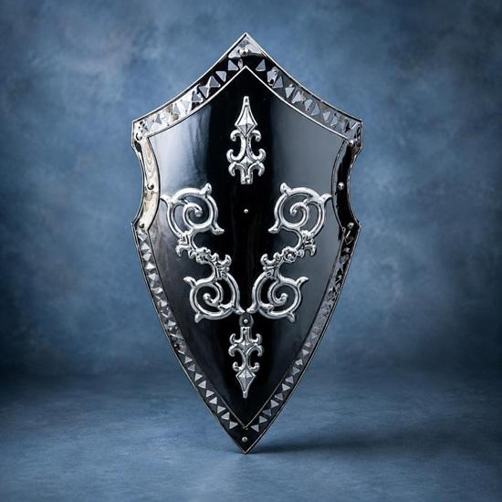 Medieval Stainless Steel Armor Shield Historical Knight LARP Battle Steel
