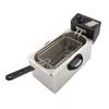Frigider electric de adâncime 4L 4.2Qt cu coș de filtrare a uleiului detașabil 1400W Oțel inoxidabil 60 200 grade Celsius 140 392