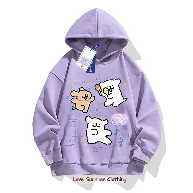 

2025 Новая корейская детская толстовка с принтом щенка для мальчиков и толстовка для маленьких девочек, повседневная, с круглым вырезом, длинным рукавом, на осень, 4-14 лет 160