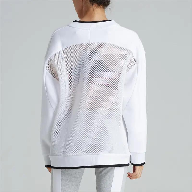 Puma Logo Letter Print Crew Neck Pullover Sweatshirt Women Sweatshirt White 577667-02