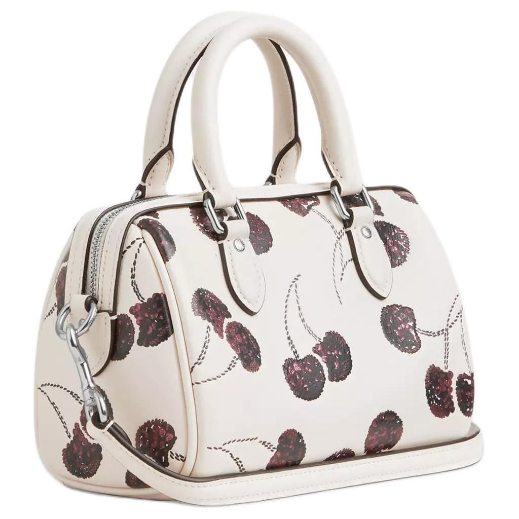 Coach Rowan Refined Cow Leather One Shoulder Handbag Mini Women's Silver & Chalk CCZ20-SVCAH
