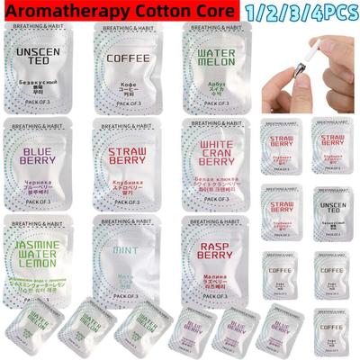 1-4 STKS Aromatherapie Katoenen Pit Verwisselbaar Decompressie Katoenen Filter Multifunctioneel Fris Ademend Pit Vervangende Stick voor Vrouwen