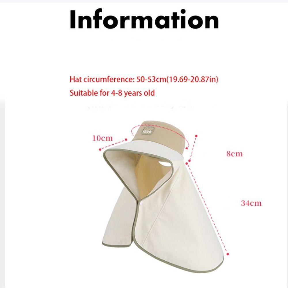 Baby Fischerhut mit breiter Krempe Sonnenschutz Verlängertes Schultertuch Sonnenhut Bucket Cap Nackenschutz Kinder Strandhut Outdoor