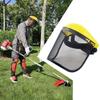 Face Protector Garden Mask Mesh Garden Helmet Safety Grass Trimmer Helmet  Lawn Mower