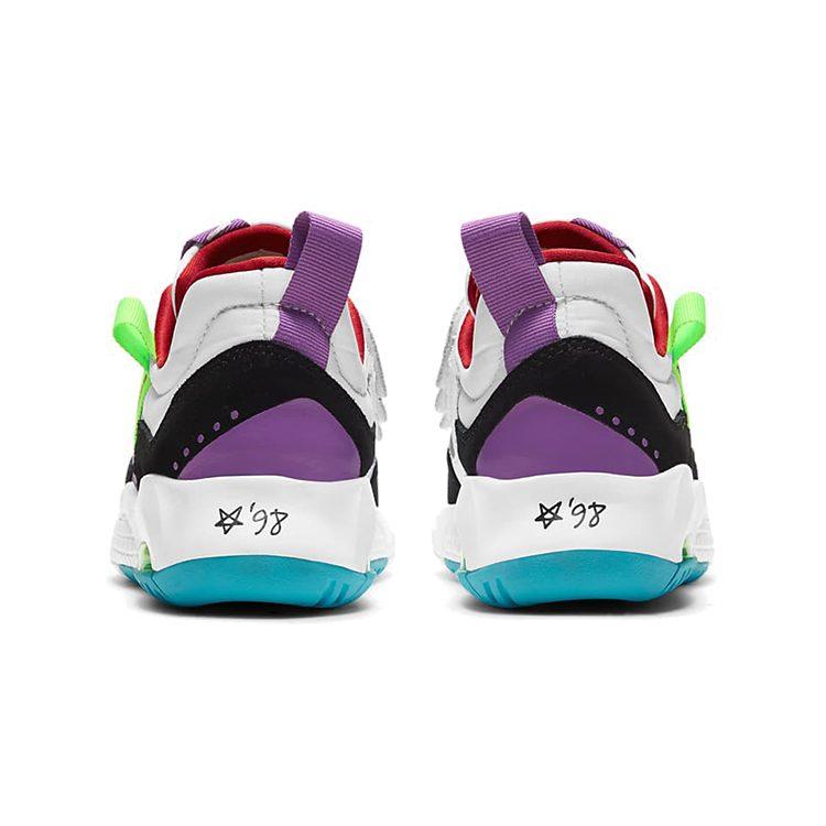 Jordan MA2 Regalo più Grande Ammortizzazione Antiscivolo Resistente all'Abrasione Scarpe da Corsa Basse Bianco Verde Viola CW6595-100
