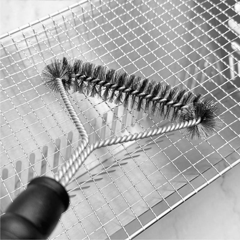 Barbecue Grill BBQ Pinsel Clean Tool Grill Zubehör Edelstahl Borsten Antihaft-Reinigungsbürsten Grill Zubehör