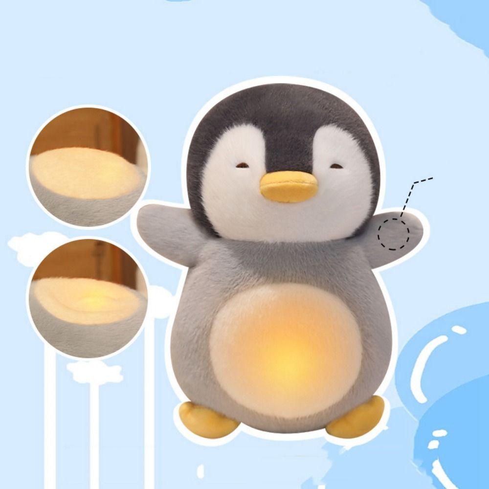 

Music Lights Penguin Soothes Plush Toy Simulation Breath Penguin Plush Toys Kids Toy Style 2