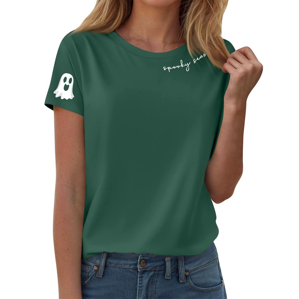 Women's T-shirts, Women's Short-sleeved Tops, Summer Fashion Round Neck Casual Stylish Shirts, Tunic Tops