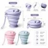 Portable Folding Water Bottle Silicone Portable Drinking Cup Durable Collapsible Water Cup