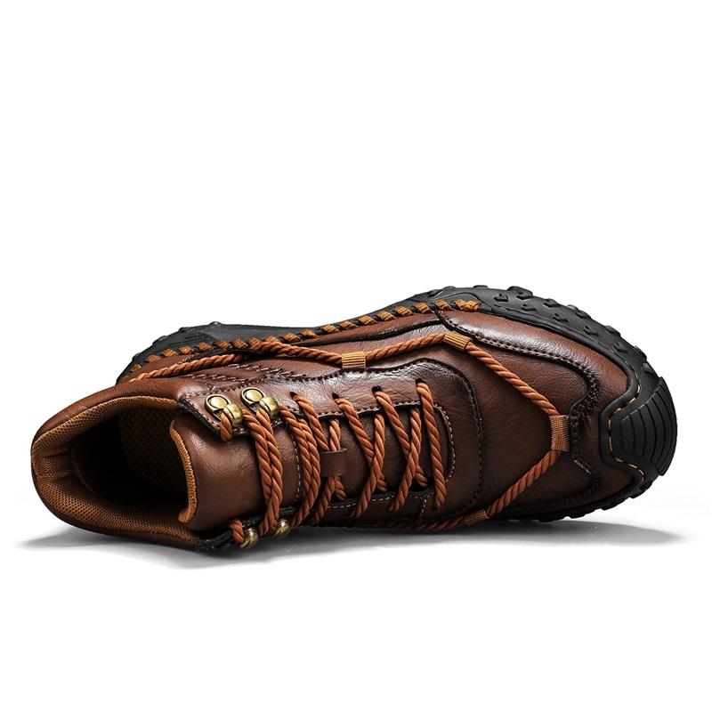 Autumn Winter Handmade Men Boots Shoes Comfortable Ankle Boots Casual Moccasins Tooling Leather Shoes