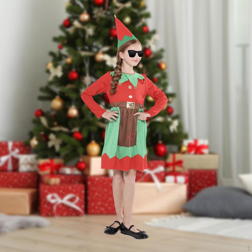 Christmas Costume Set Comfortable Dress Up for Party Favors Carnival Children