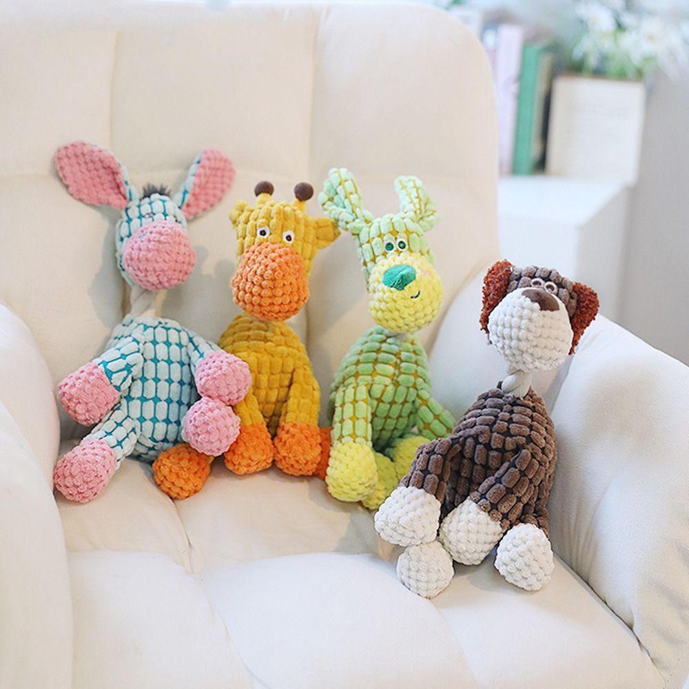 

Plush Dog Squeaky Toy Creative Pet Chew Toys Funny Squeaky Plush Dog Toys Pet зелений