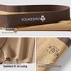 YOUKESHU Men's Mulberry Silk Blend Antibacterial Boxer Briefs
